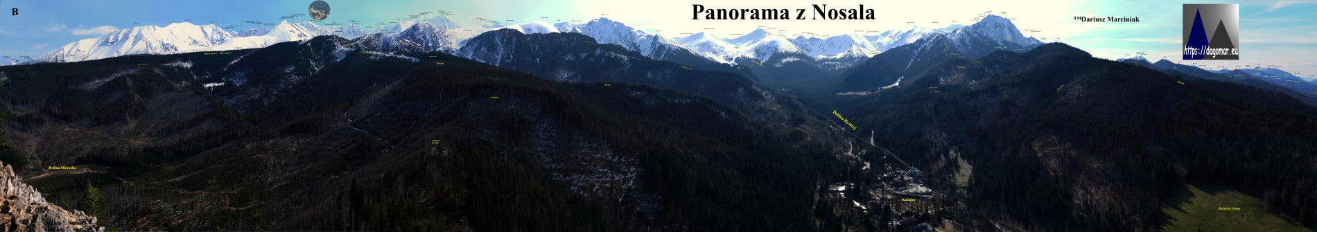 panorama z Nosala
